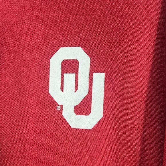 🔥🏈 OKLAHOMA SOONERS Quarter Zip Pullover Lightweight Sweatshirt Men Sz XL - EU - Picture 3 of 8